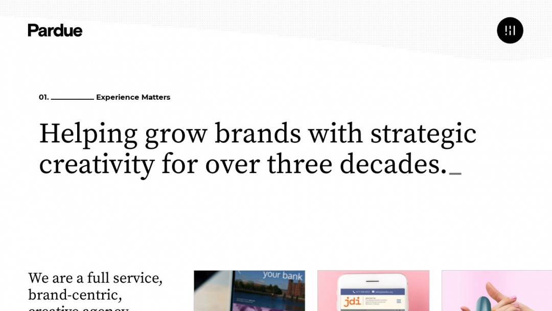 Screenshot of Pardue Associates's Website