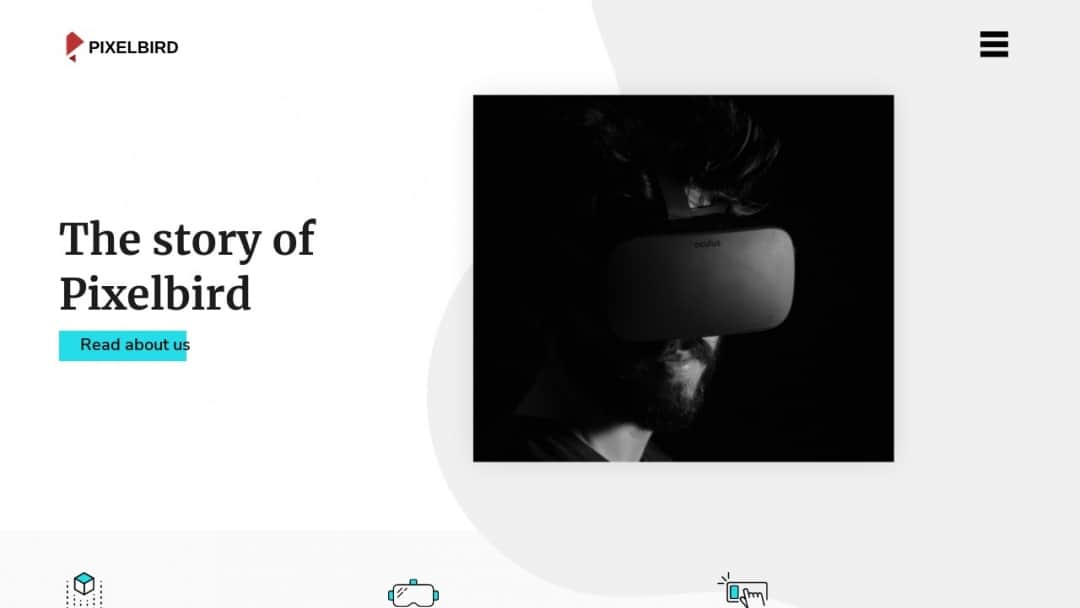 Screenshot of Pixelbird's Website