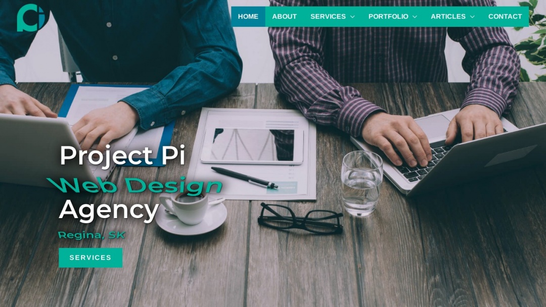 Screenshot of Project Pi Consulting Inc.'s Website