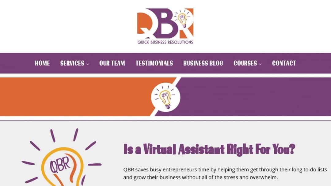 Screenshot of Quick Business Resolutions's Website