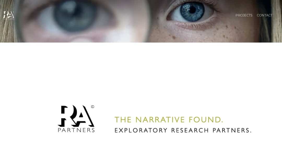 Screenshot of RA Partners's Website