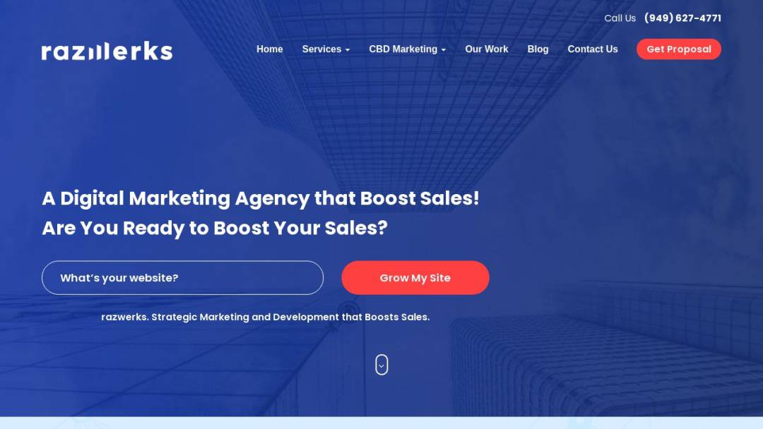 Screenshot of razwerks's Website