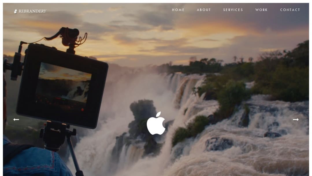 Screenshot of Rebrandery's Website