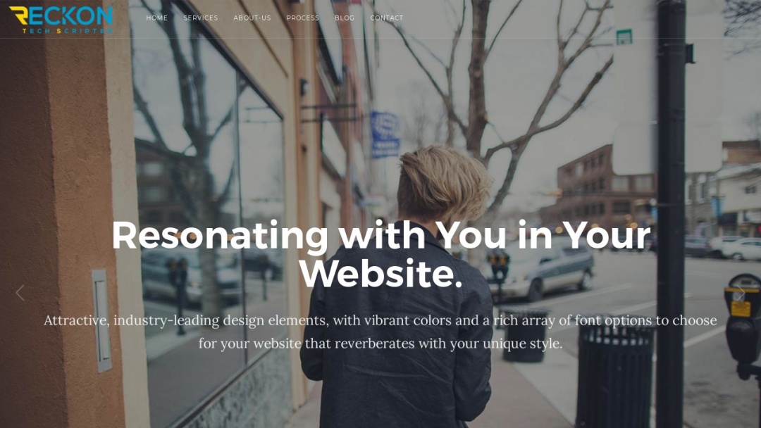 Screenshot of Reckon Tech Scripter Pvt Ltd's Website