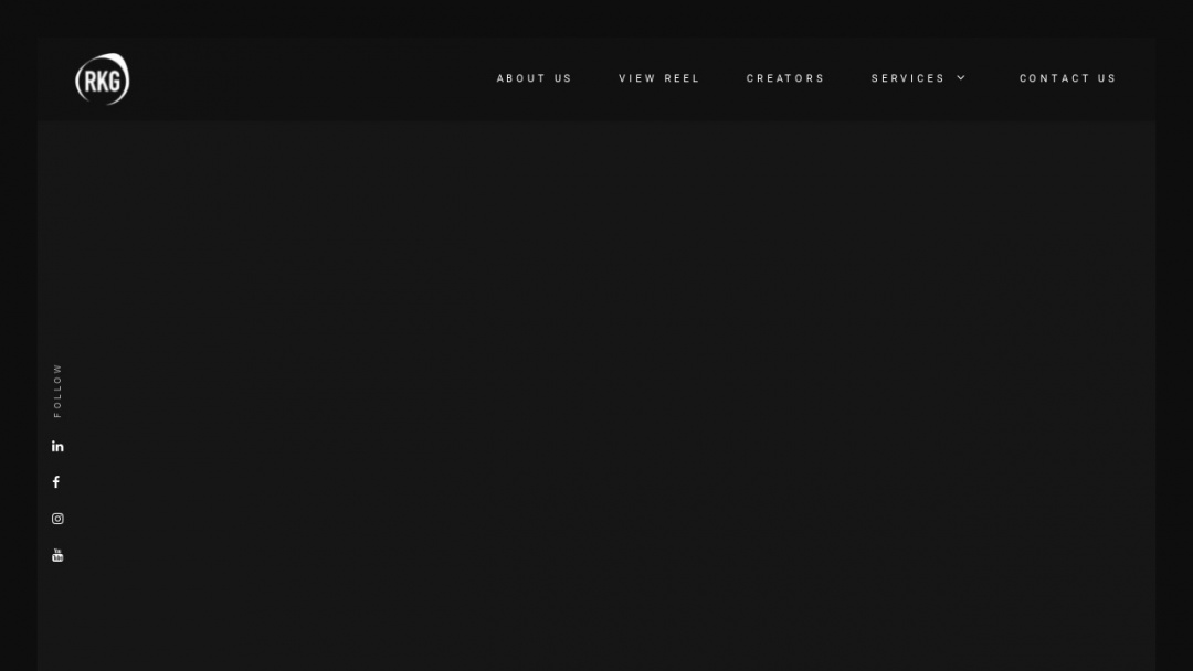 Screenshot of RKG Creative's Website