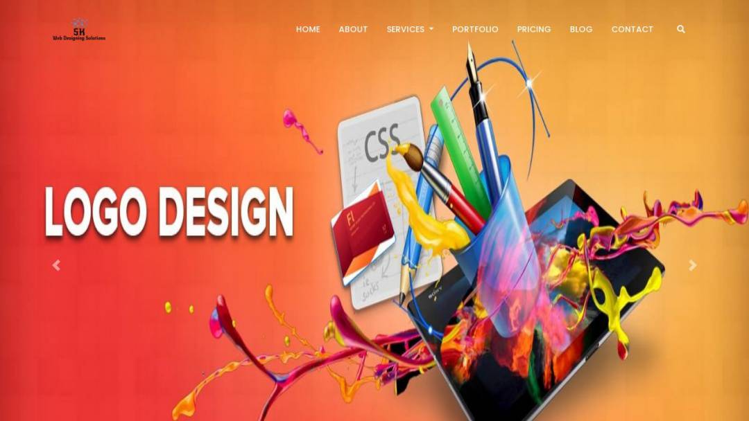 Screenshot of S.K.Solutions's Website