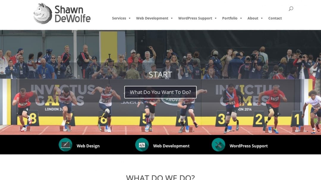 Screenshot of Shawn DeWolfe Consulting's Website