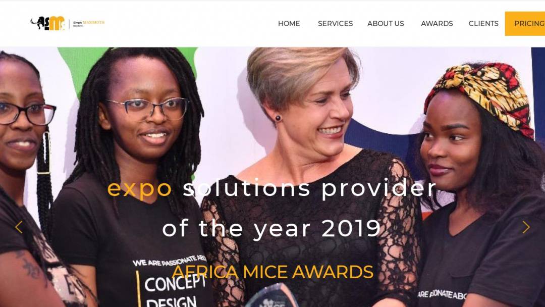 Screenshot of Simply Mammoth Solutions's Website