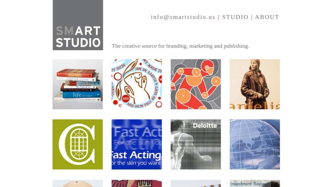 Screenshot of Smart Studio's Website