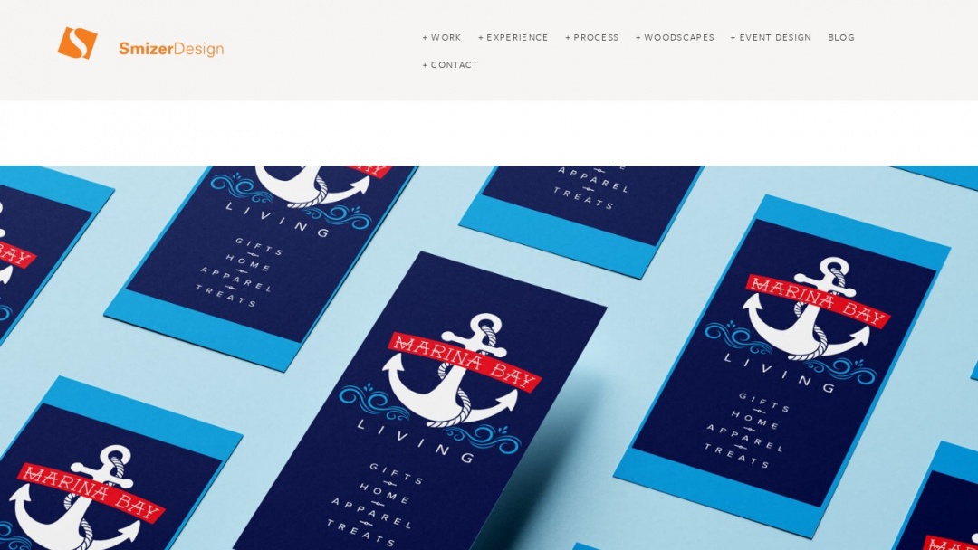 Screenshot of Smizer Design's Website