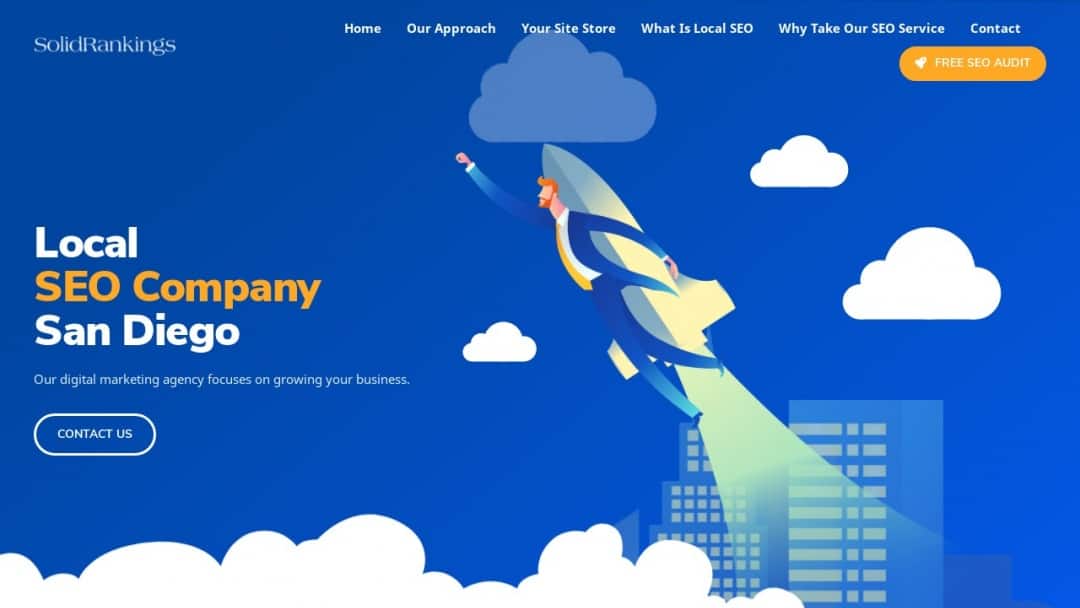 Screenshot of SolidRankings's Website