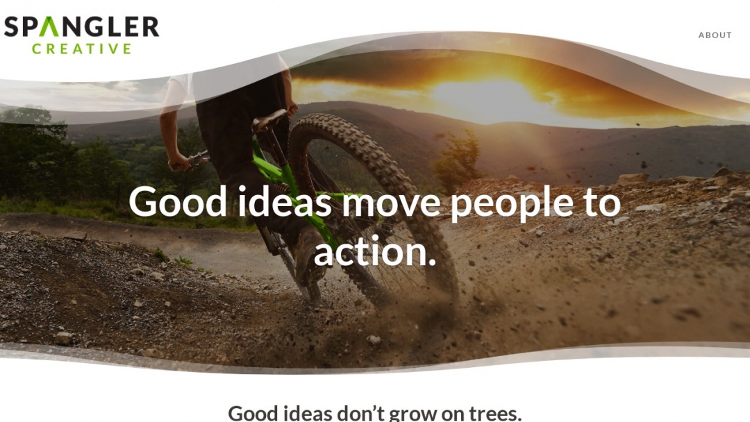 Screenshot of Spangler Creative's Website