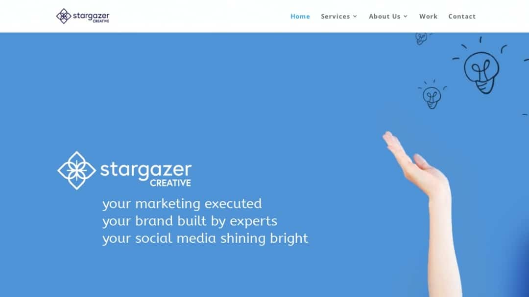 Screenshot of Stargazer Creative's Website