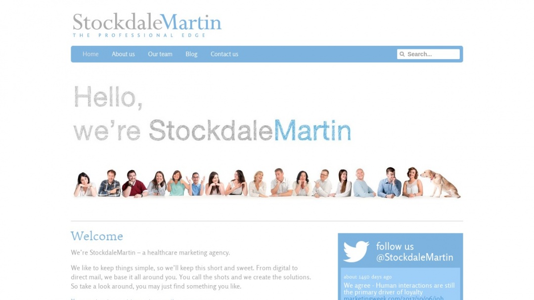 Screenshot of StockdaleMartin logo's Website