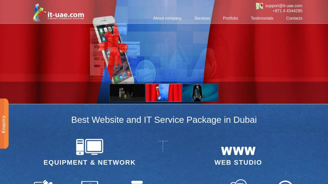 Screenshot of Strategic Technology Solutions's Website