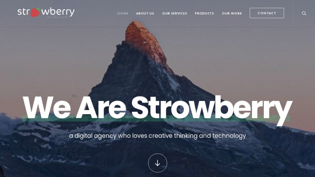 Screenshot of Strowberry Code's Website