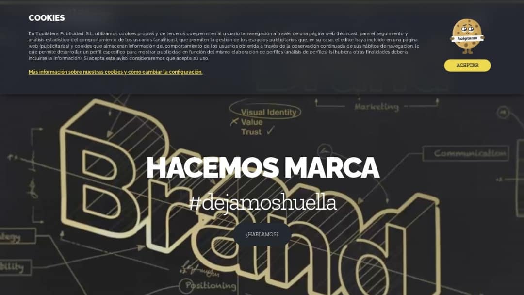 Screenshot of Terceti comunicación's Website