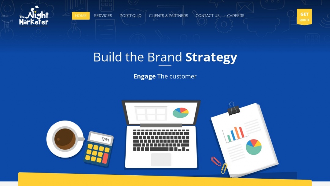 Screenshot of The Night Marketer's Website