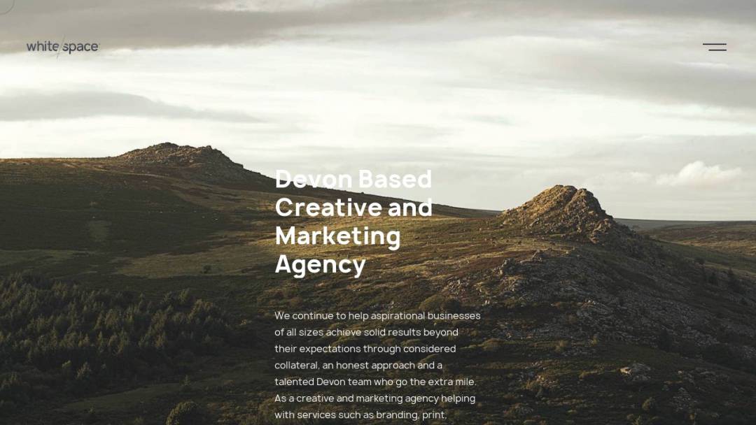 Screenshot of White Space Advertising Ltd's Website