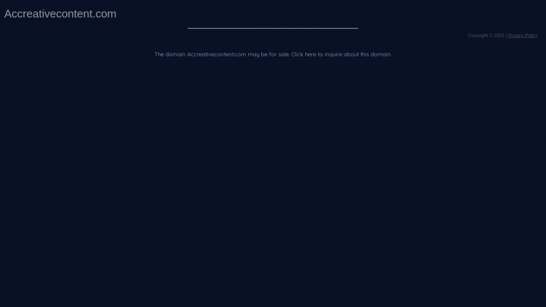 Screenshot of AC Creative's Website