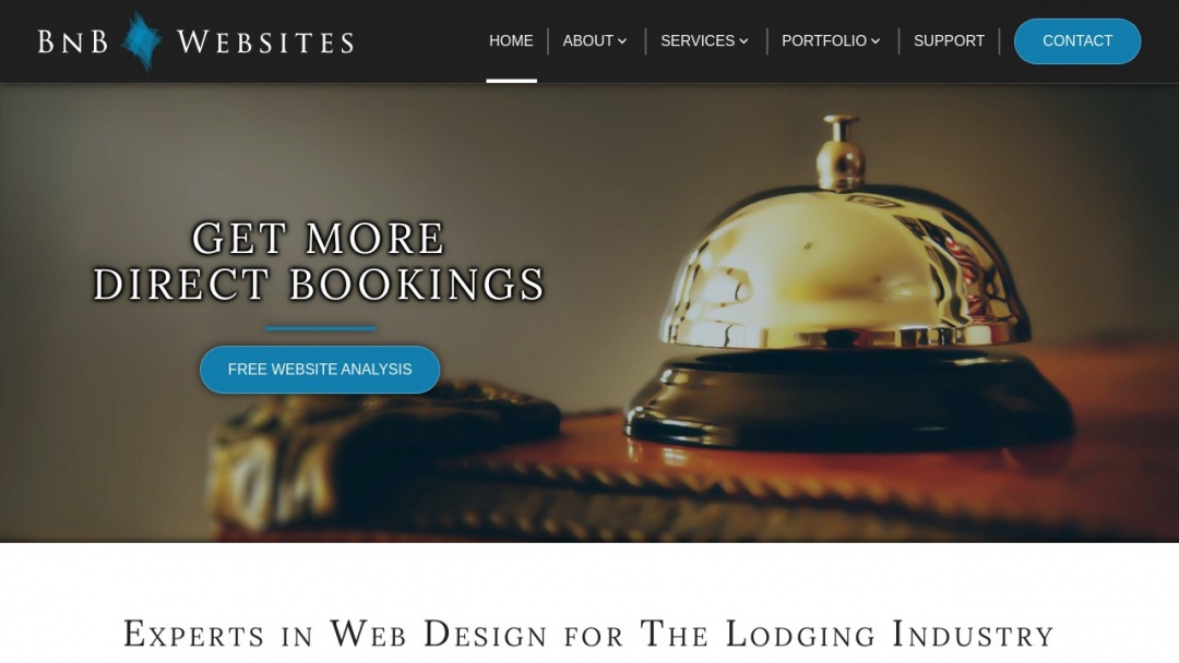 Screenshot of BnBwebsites's Website