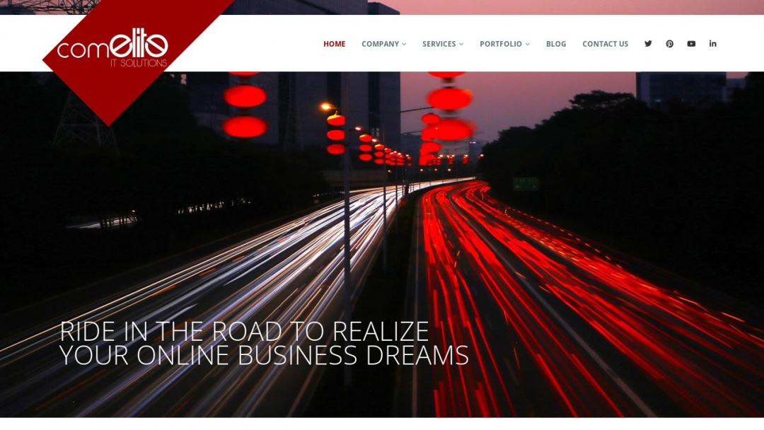 Screenshot of Comelite IT Solutions's Website