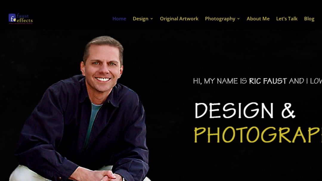 Screenshot of FaustEffects Design's Website