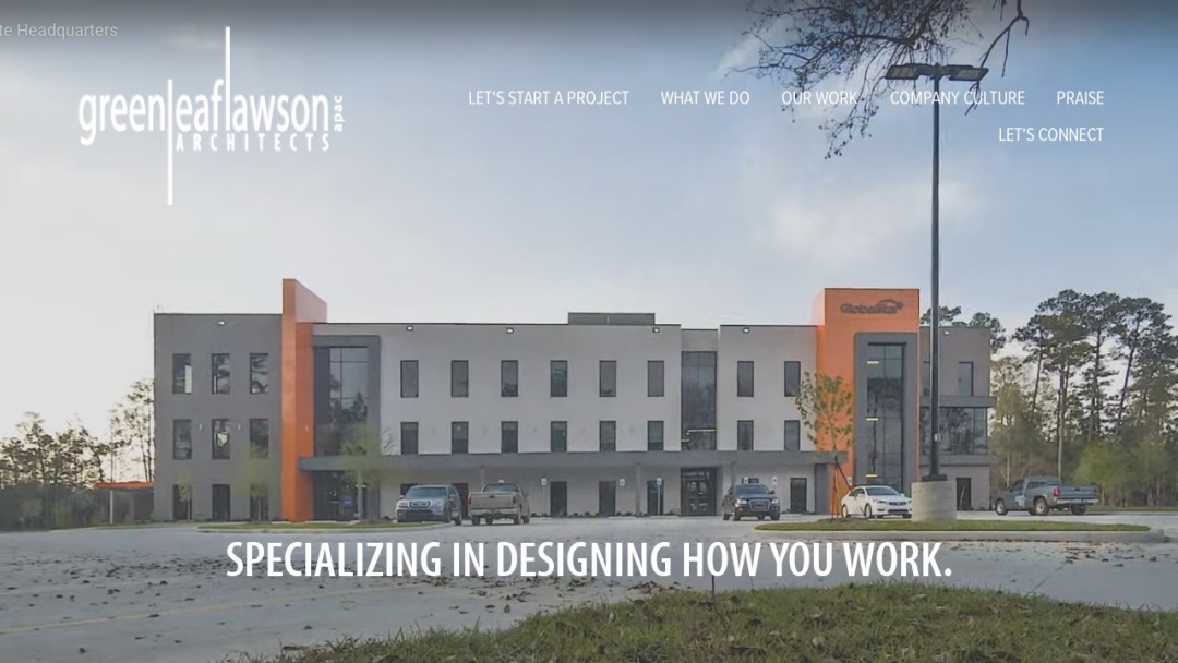 Screenshot of Greenleaf Lawson Architects's Website