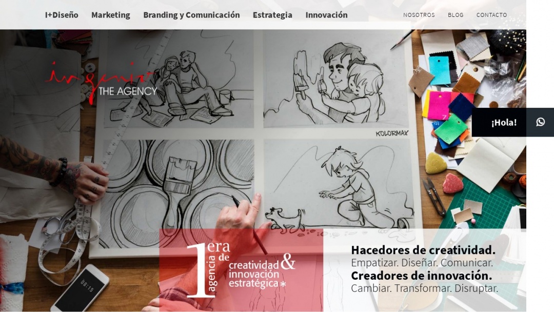 Screenshot of Ingenio The Agency's Website