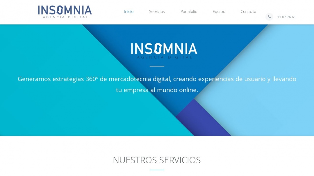 Screenshot of Insomnia's Website