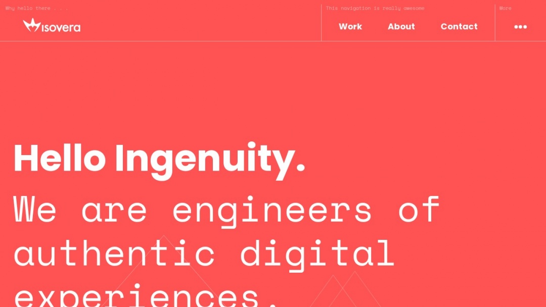 Screenshot of Isovera's Website