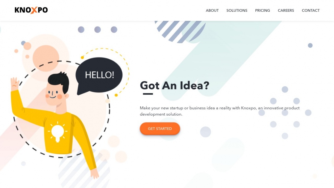 Screenshot of Knoxpo's Website