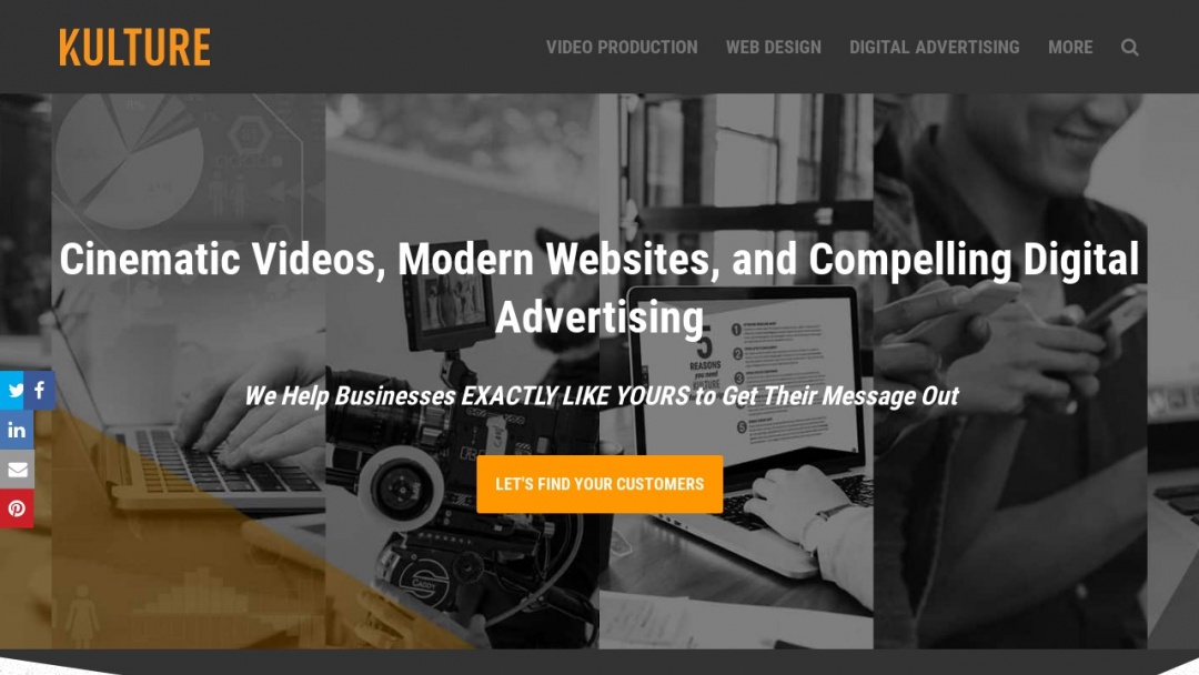 Screenshot of Kulture Digital's Website