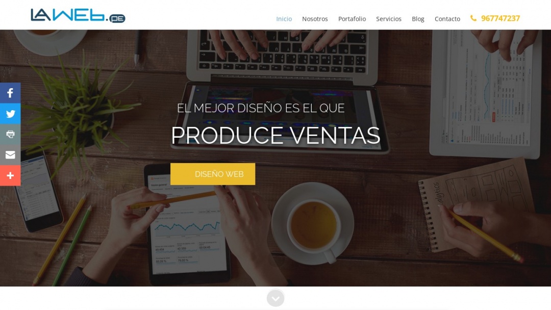 Screenshot of LaWeb.pe's Website