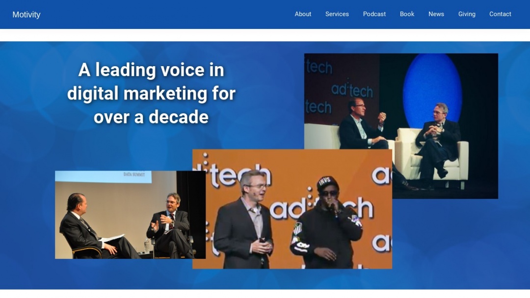 Screenshot of Motivity Marketing's Website