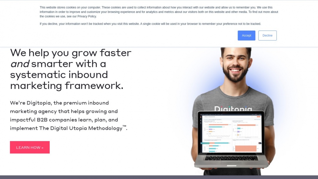 Screenshot of Organik SEO's Website