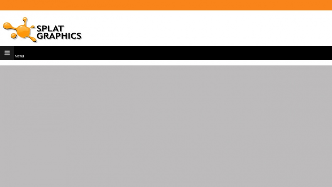 Screenshot of Splat Graphics's Website