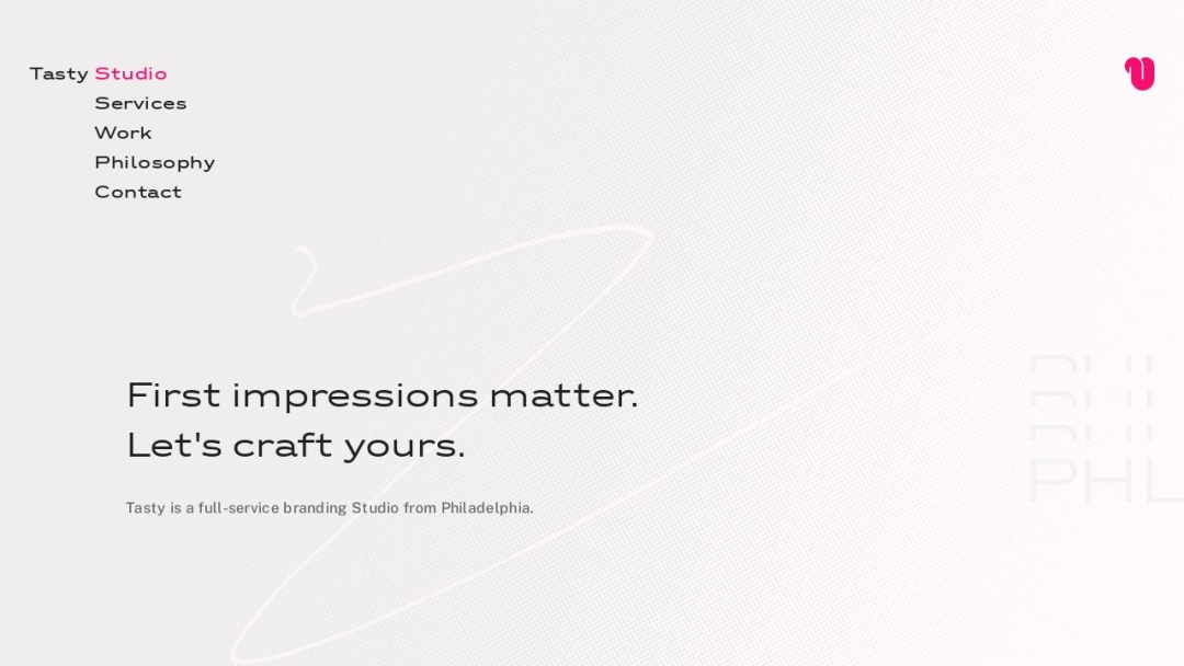 Screenshot of Tasty Studio's Website