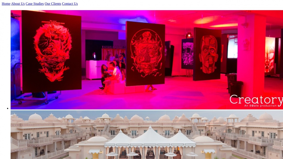 Screenshot of The Ate Group's Website