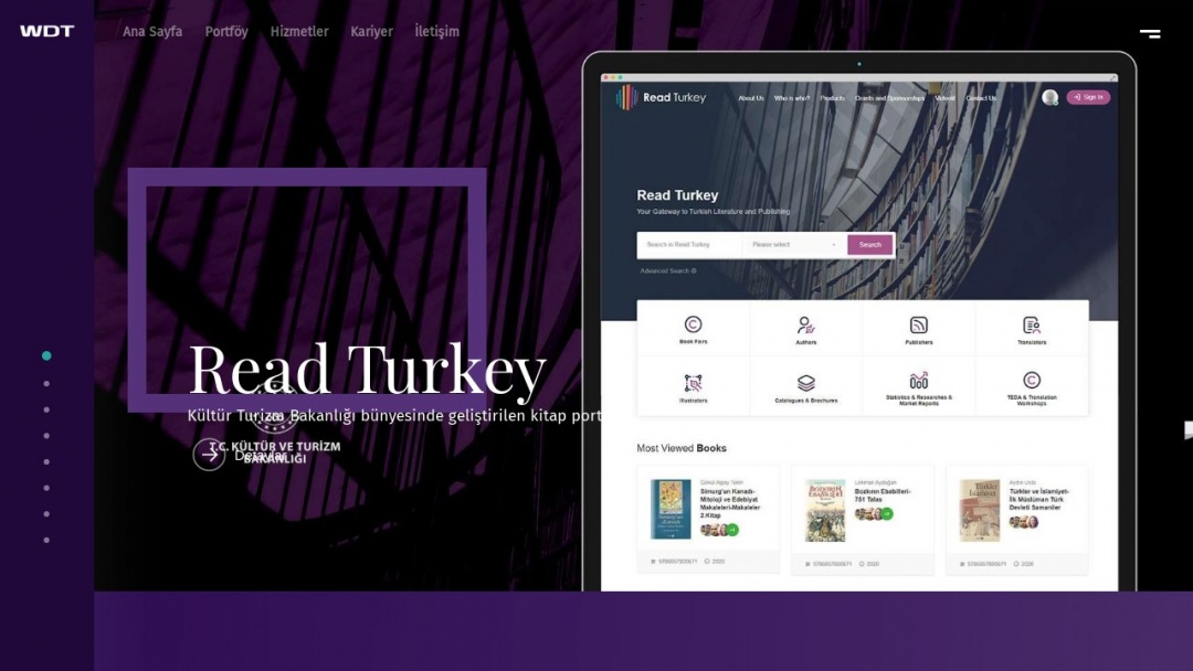 Screenshot of WDT Ajans's Website