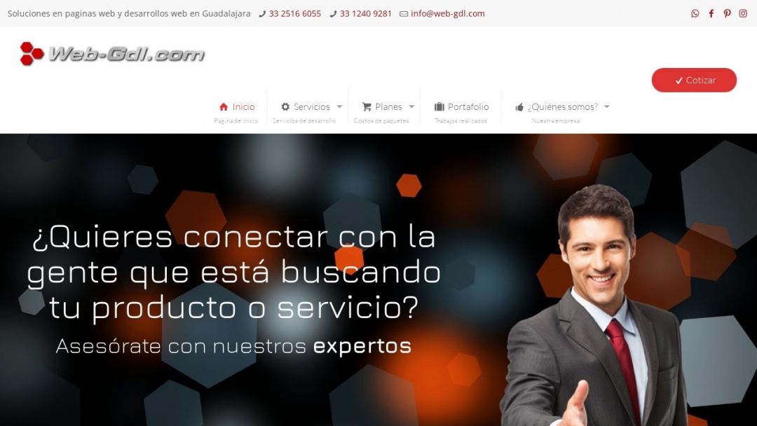Screenshot of Web-GDL's Website