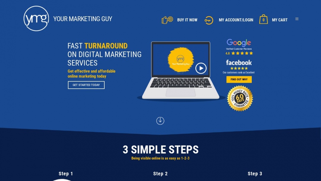 Screenshot of Your Marketing Guy's Website