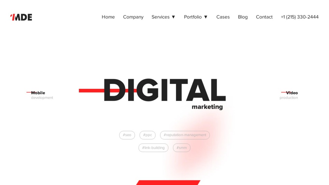 Screenshot of 1MDE's Website