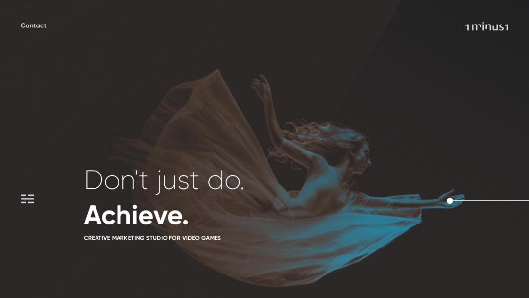 Screenshot of 1minus1's Website