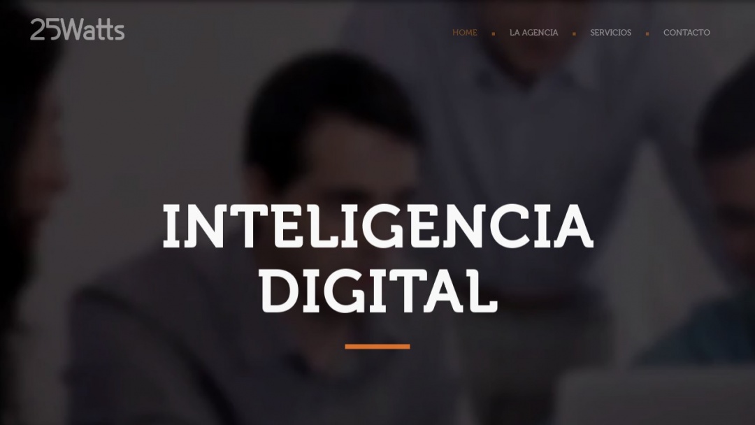 Screenshot of 25Watts's Website