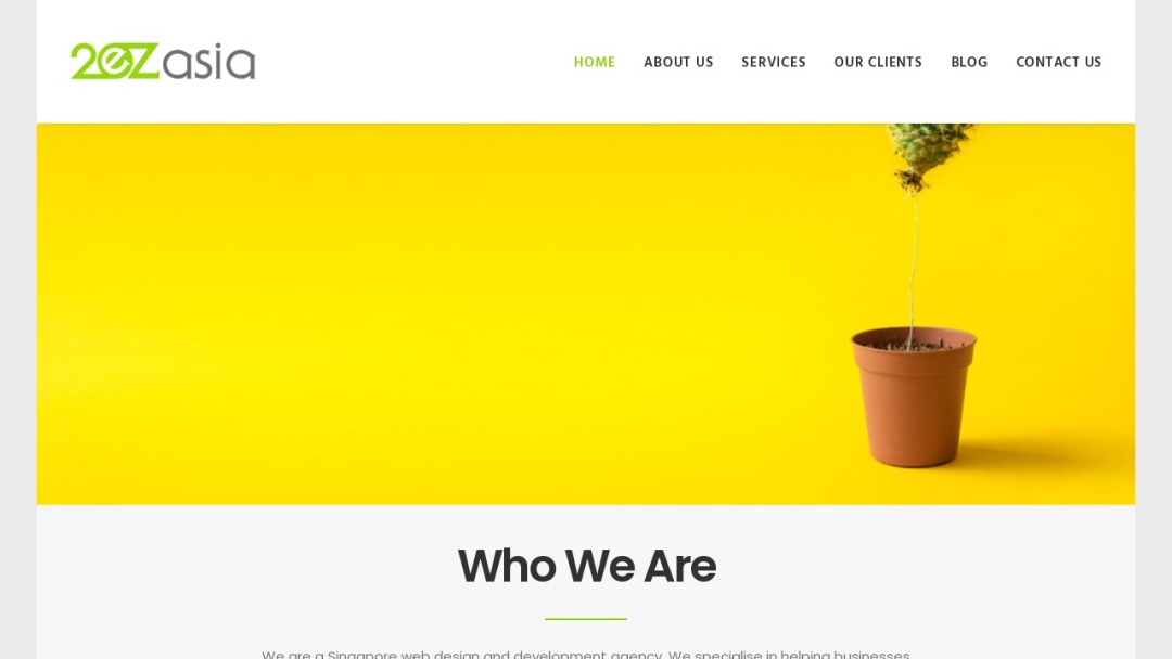 Screenshot of 2EZAsia's Website