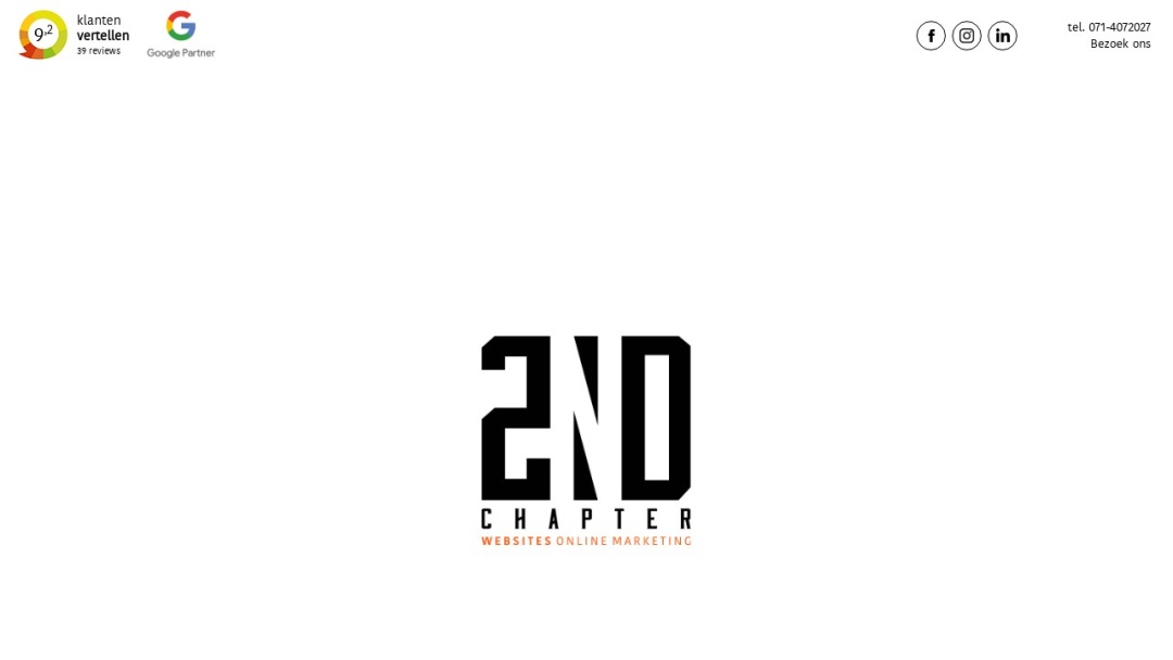 Screenshot of 2nd Chapter | Webdesign Studio's Website