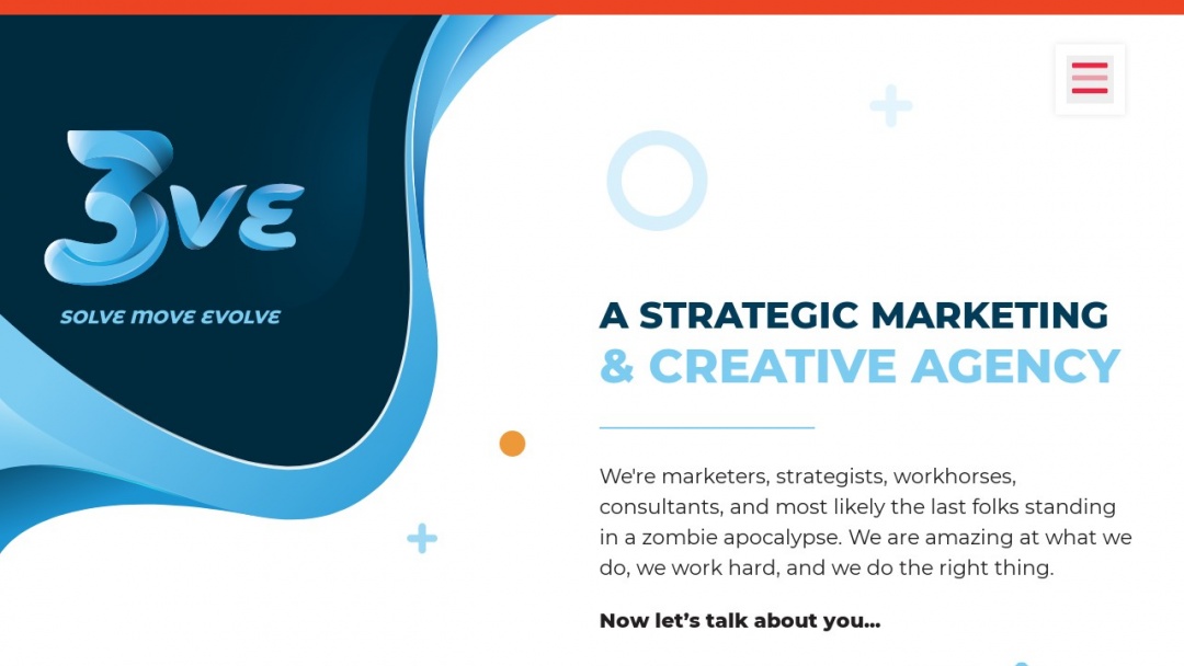 Screenshot of 3VE's Website