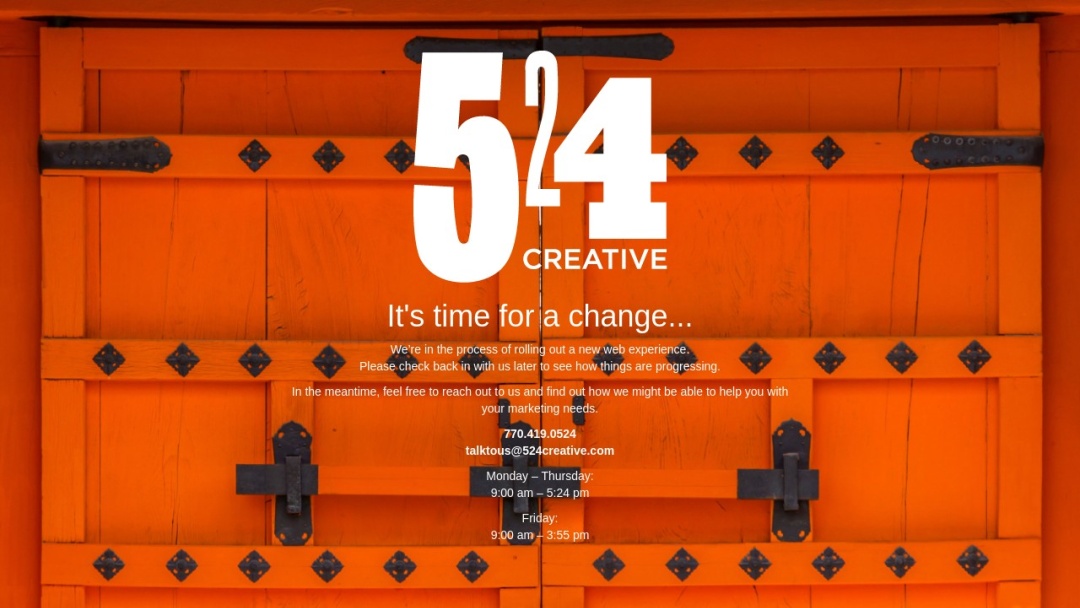 Screenshot of 524 Creative's Website