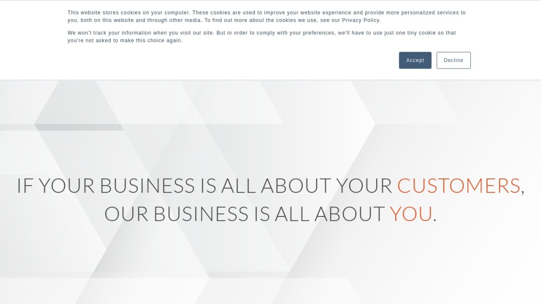 Screenshot of 97 Degrees West's Website